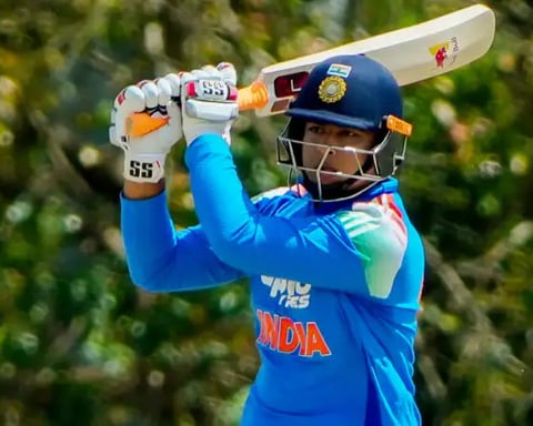 Vaibhav Sooryavanshi reacts during the heated post-match altercation after India A's Super Over defeat to Sri Lanka A in Dambulla
