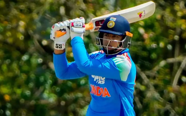 Vaibhav Sooryavanshi reacts during the heated post-match altercation after India A's Super Over defeat to Sri Lanka A in Dambulla