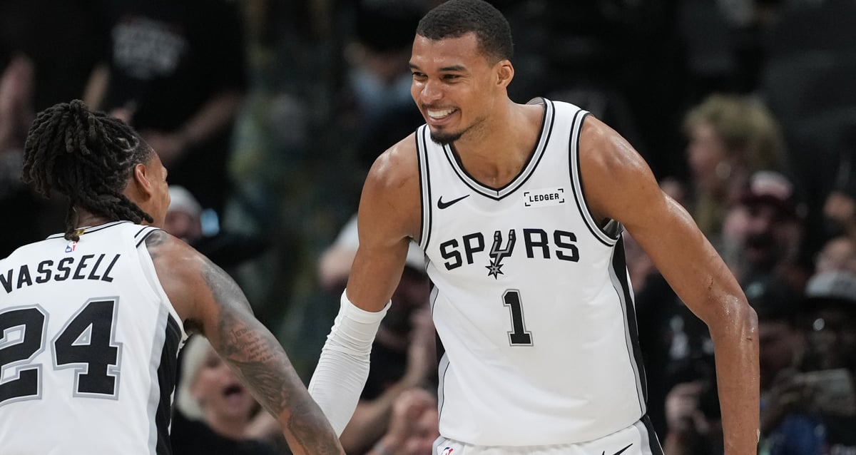 Victor Wembanyama of the San Antonio Spurs during the 2026 NBA Finals
