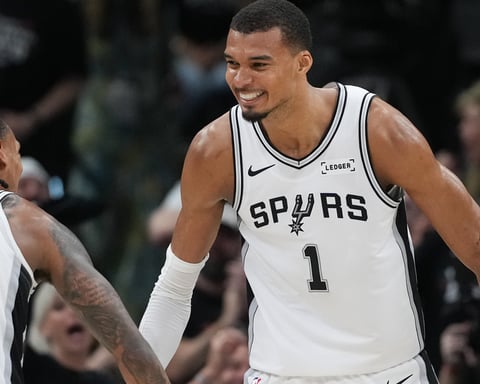 Victor Wembanyama of the San Antonio Spurs during the 2026 NBA Finals