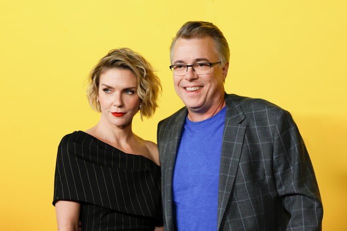 Vince Gilligan and Rhea Seehorn photographed together for Deadline's Pluribus Season 2 interview in June 2026