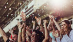 Soccer fans packed into a stadium at the 2026 FIFA World Cup