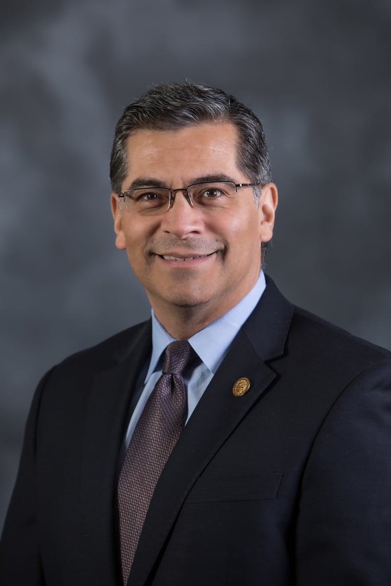 Xavier Becerra, former US health secretary and Democratic candidate for California governor, in his official portrait