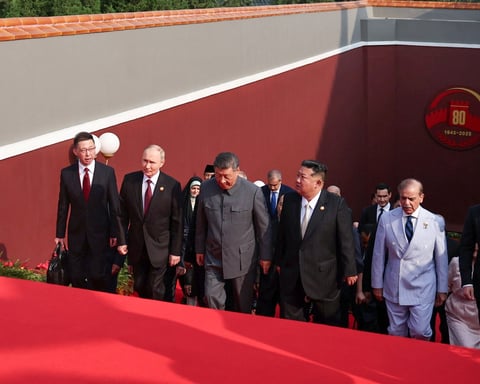 Xi Jinping and Kim Jong Un at the Beijing Victory Day Parade September 2025 ahead of Pyongyang summit