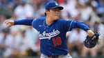 Dodgers pitcher Yoshinobu Yamamoto delivers during his near-perfect game against the Chicago White Sox