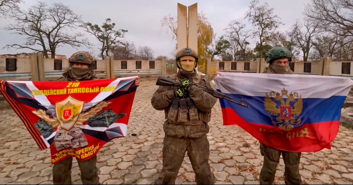 Russian soldiers in Zaporizhzhia region Ukraine frontline advance Vostok Group
