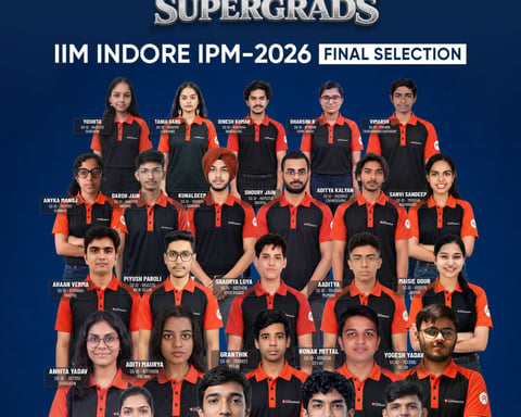 SuperGrads Continues Winning Streak with 28 Selections in IIM Indore IPM 2026 First Merit List