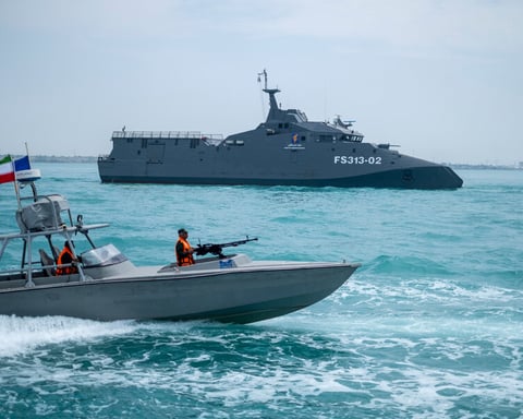 20 US Navy warships patrol the Middle East as President Donald Trump warns of more strikes on Iran