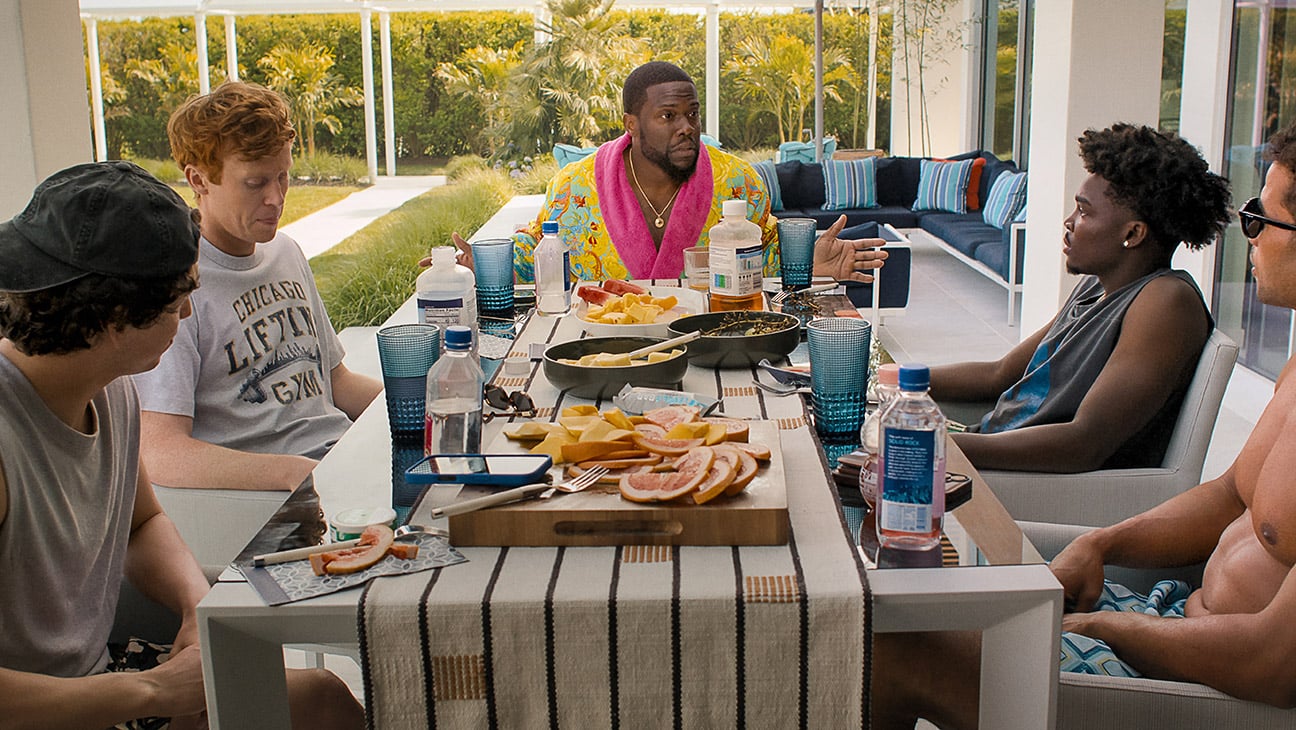Kevin Hart, Marcello Hernandez, Ben Marshall, Kam Patterson and Mason Gooding in the Netflix action-comedy 72 Hours directed by Tim Story