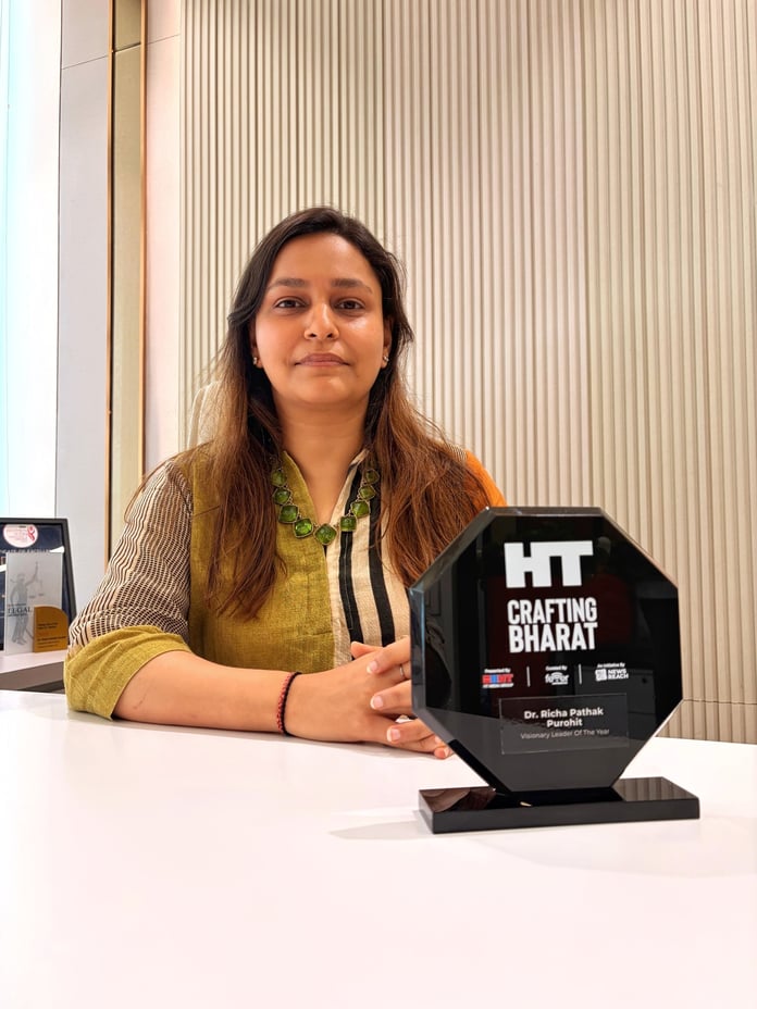 Dr. Richa Pathak Purohit Honoured with Visionary Leader of the Year Award at HT Media Presents Crafting Bharat Business Conclave & Awards 2026