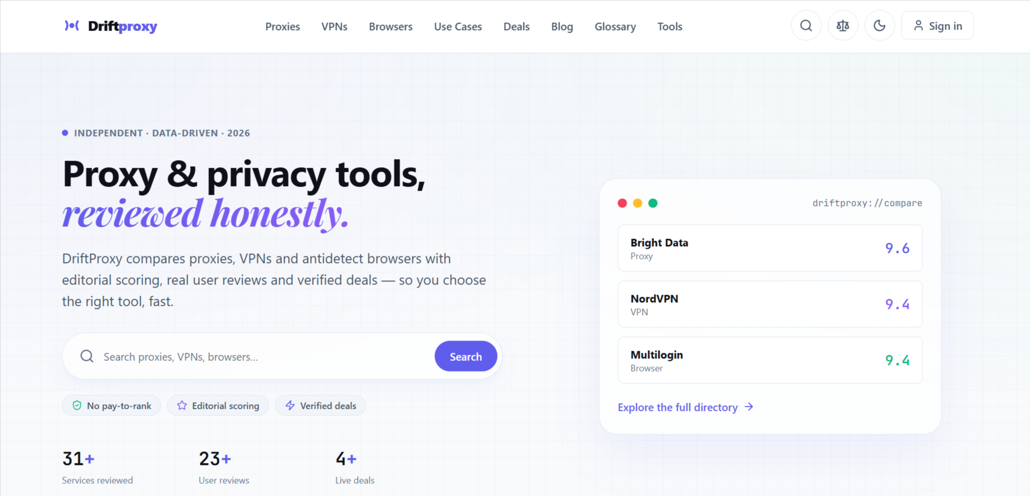 DriftProxy Launches as an Independent Guide for Proxies, VPNs, Antidetect Browsers, Scraping Tools, and Privacy Technology
