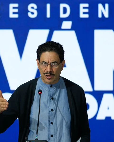 Iván Cepeda, Colombian senator and Historical Pact leader, speaking at the Colombian Congress in Bogotá
