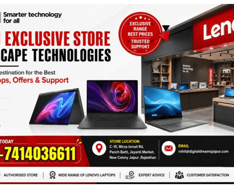 Lenovo Exclusive Store - Dreamscape Technologies: Your Trusted Destination for Lenovo Laptops in Jaipur