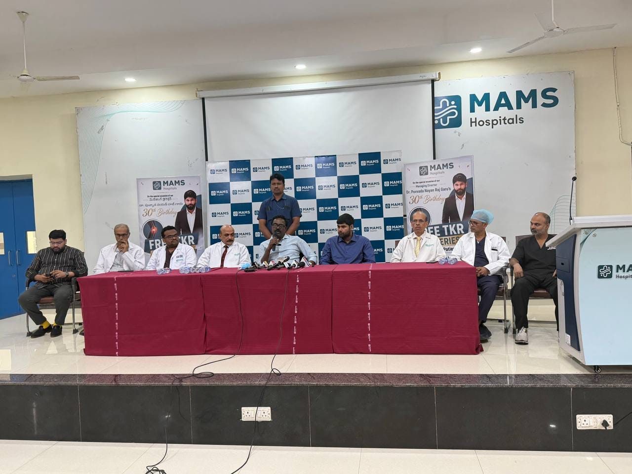 MAMS Hospitals Completes Over 100 Free Total Knee Replacement Surgeries on Dr. Puvvada Nayan Raj’s Birthday