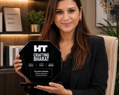 Priyanka Nahata Honoured with Women Leadership Excellence Award at HT Media Presents Crafting Bharat Business Conclave & Awards 2026