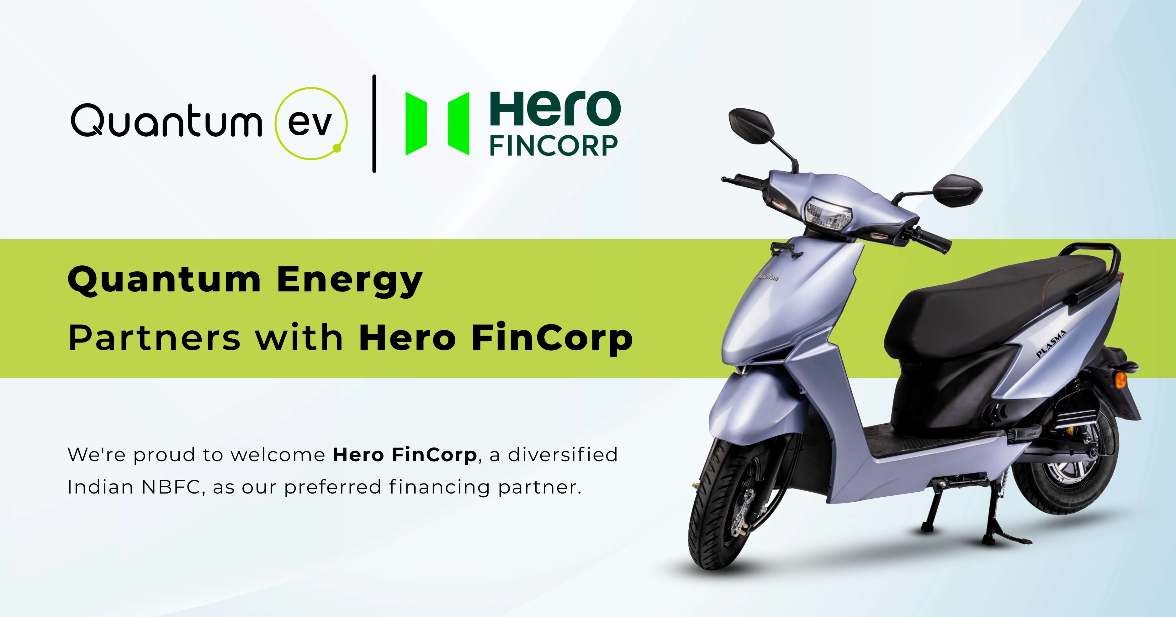 Quantum Energy Partners with Hero FinCorp to Enable Easy Financing for Electric Scooters
