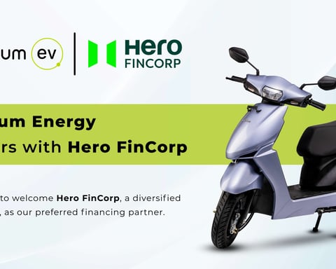 Quantum Energy Partners with Hero FinCorp to Enable Easy Financing for Electric Scooters