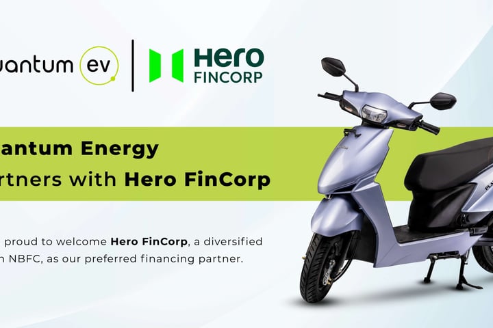 Quantum Energy Partners with Hero FinCorp to Enable Easy Financing for Electric Scooters