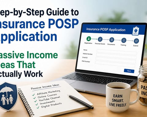 Step-by-Step Guide to Insurance POSP Application + Passive Income Ideas That Actually Work