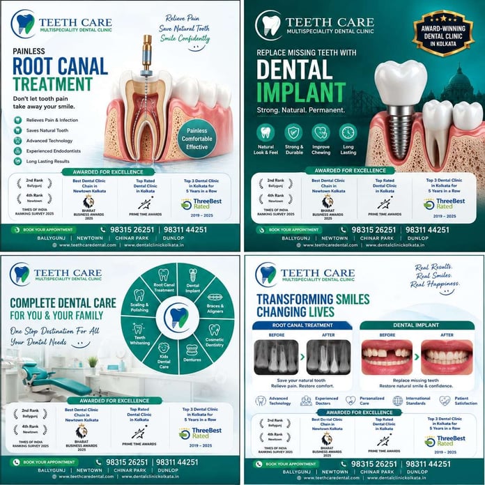 Teeth Care Multispeciality Dental Clinic Sets a New Standards for Dental Implants & Root Canal Treatment in Kolkata