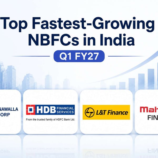 Top Fastest-Growing NBFCs in India Based on Q1 FY27 Results