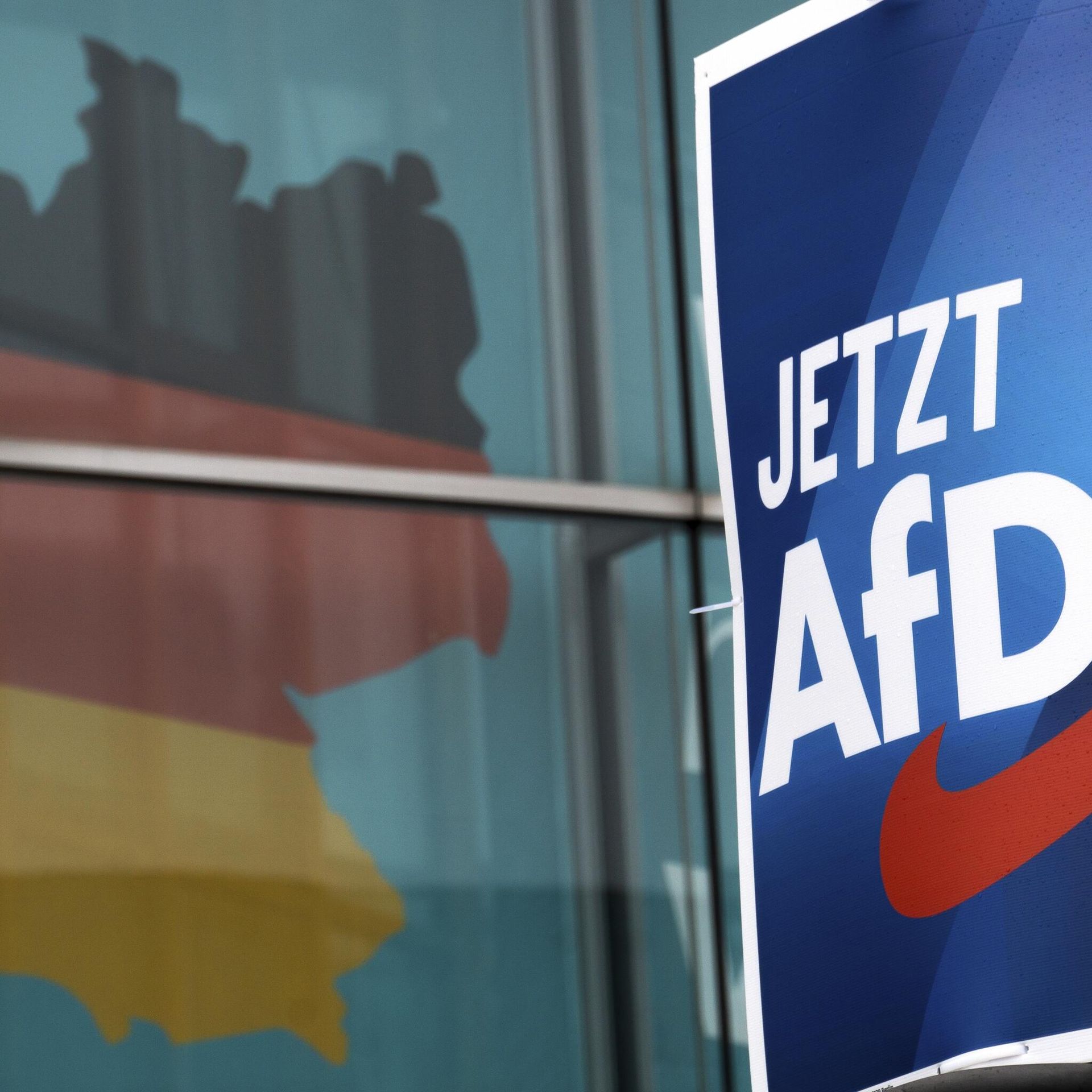 AfD and CDU election campaign posters side by side in Germany 2025