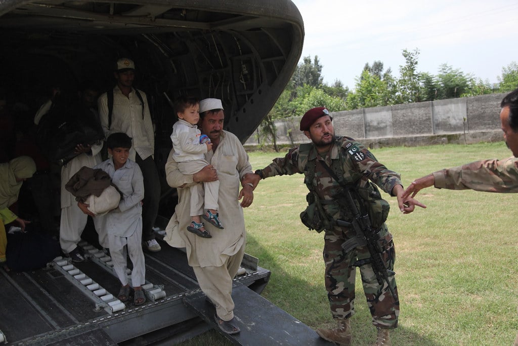 Floodwaters in Afghanistan representing the humanitarian crisis following Nuristan province flooding