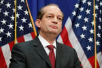 Alexander Acosta, Trump's secretary of labor, who arranged the 2007 non-prosecution deal with Jeffrey Epstein's legal team in West Palm Beach