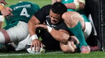 All Blacks hooker Asafo Aumua in Nations Championship action