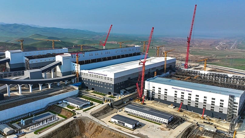 Almalyk copper mining and metallurgical plant in Uzbekistan Central Asia