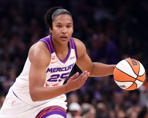 Phoenix Mercury forward Alyssa Thomas during a 2026 WNBA game