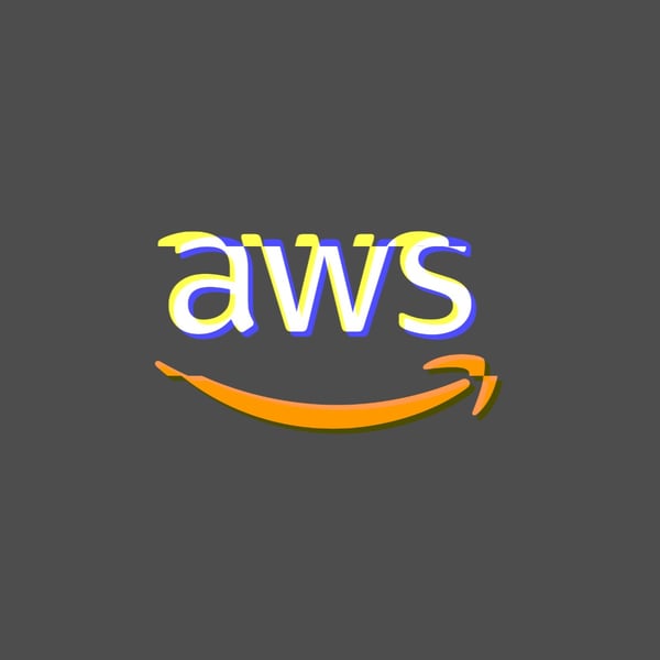 Amazon AWS logo with glitch effect representing billing computation bug