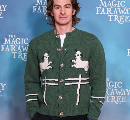 Andrew Garfield, who plays Sam Altman in Artificial, attends a film screening in London