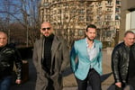 Andrew Tate and Tristan Tate outside the Bucharest Tribunal in Romania in 2024