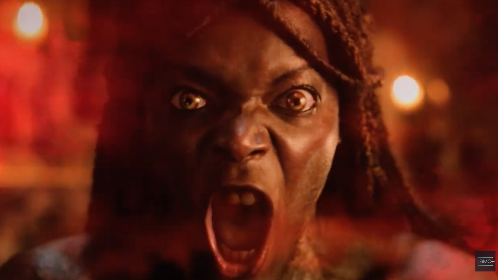 Promotional image for Anne Rice's Queen of the Damned Season 4 on AMC with Sheila Atim as the ancient vampire Akasha