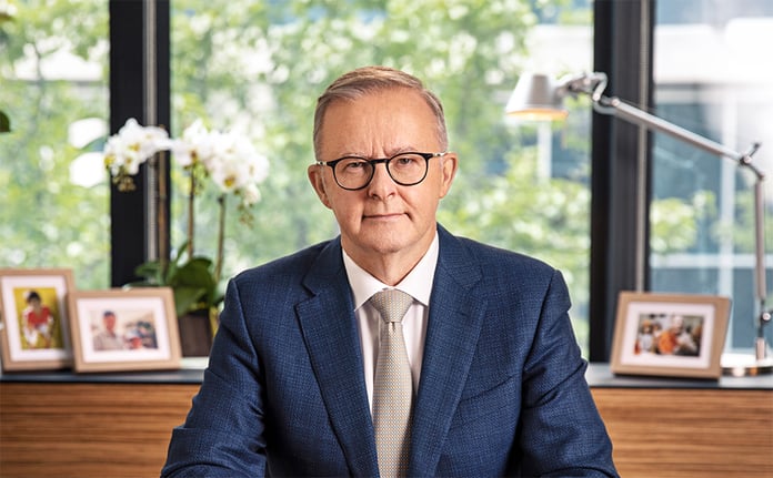 Australian Prime Minister Anthony Albanese official portrait