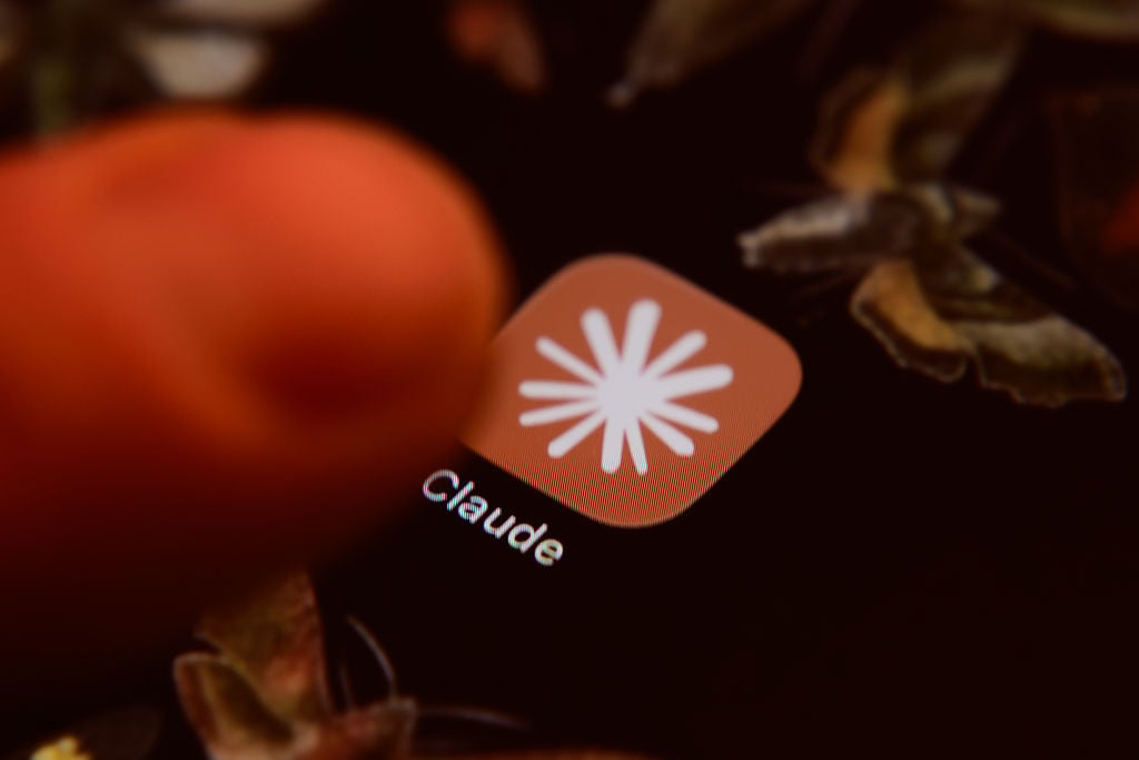 A smartphone displaying the Anthropic Claude AI application