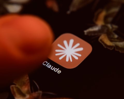 A smartphone displaying the Anthropic Claude AI application