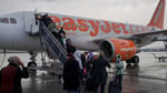 EasyJet aircraft at airport as Apollo bids 5.7 billion pounds for airline takeover
