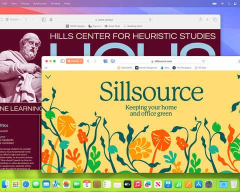 Apple Safari browser interface on macOS showing the modern browsing experience now supporting AI agent connections via MCP server