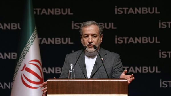 Iranian Foreign Minister Araghchi speaks at the SCO foreign ministers meeting in Cholpon-Ata Kyrgyzstan