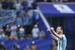 Lionel Messi celebrates with Argentina at the 2026 FIFA World Cup