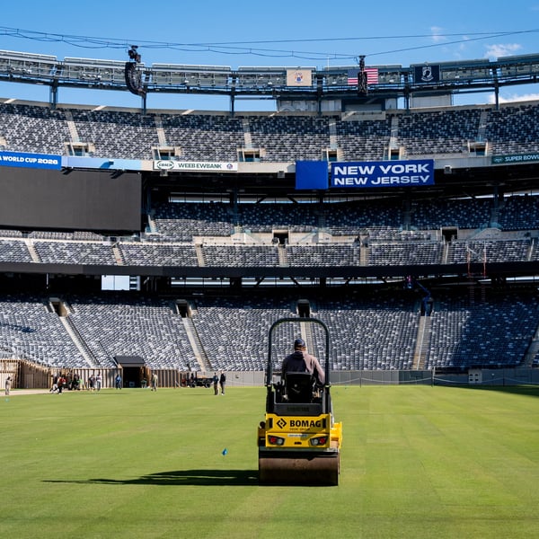 MetLife Stadium pitch preparation for 2026 FIFA World Cup final Argentina Spain