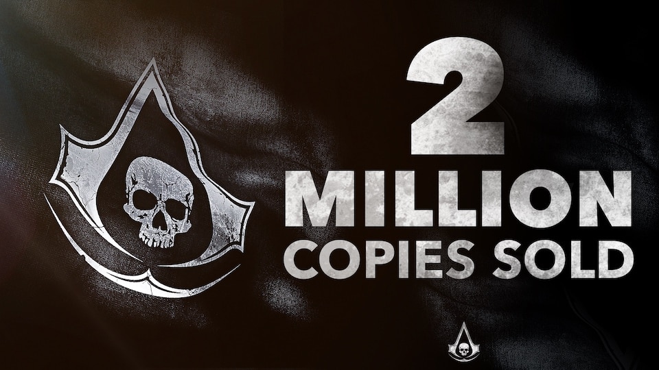 Assassin's Creed Black Flag Resynced launch milestone reaching 2 million copies sold on day one