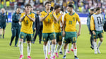 Australian Socceroos players in green and gold jerseys at the 2026 FIFA World Cup