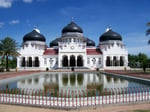 The Baiturrahman Grand Mosque in Banda Aceh, capital of Aceh province, Indonesia's only region with full Islamic criminal enforcement