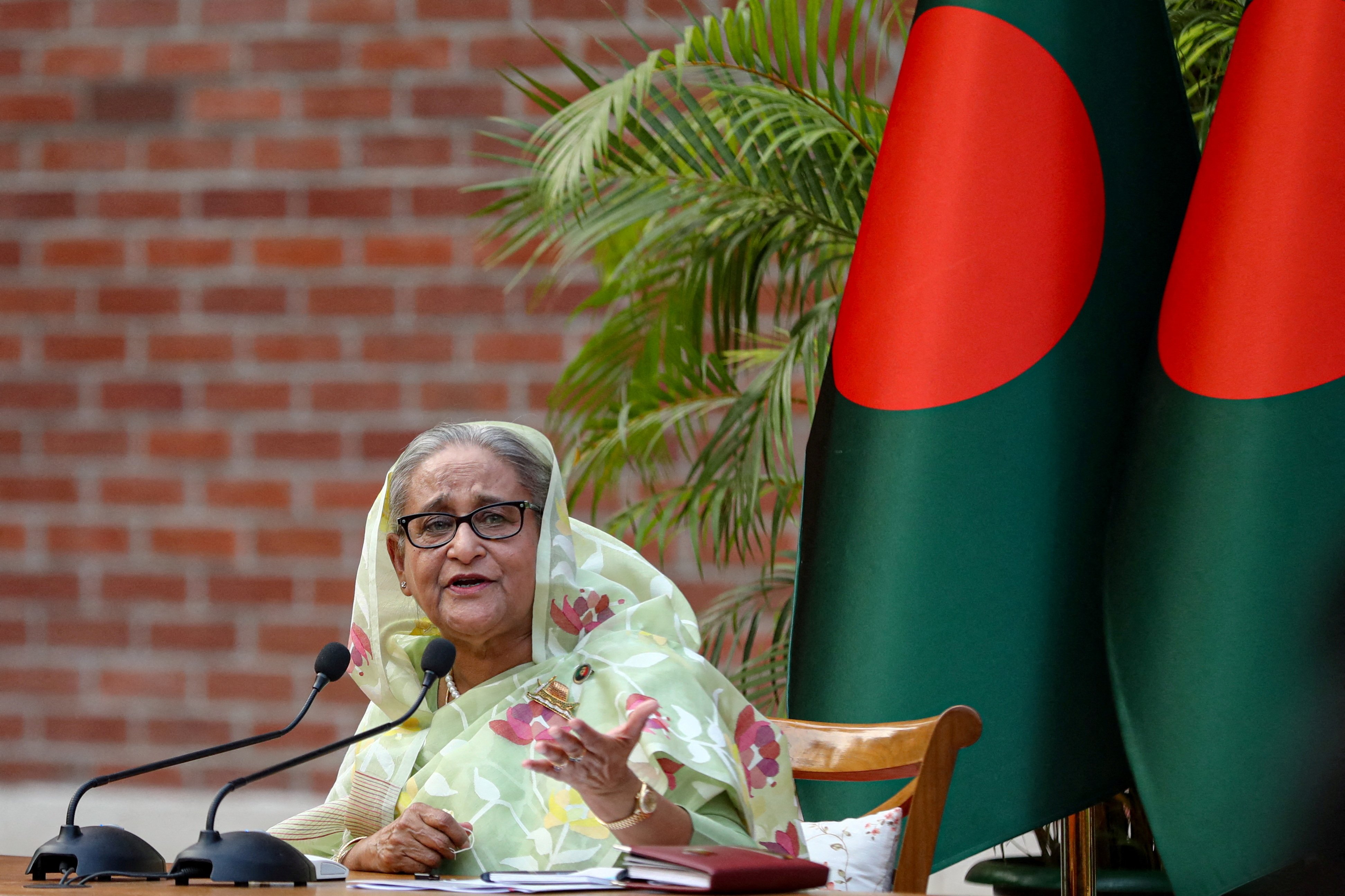 Former Bangladesh Prime Minister Sheikh Hasina, whose government-era political appointees now face anti-corruption commission charges