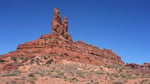 Aerial view of red rock formations in Bears Ears National Monument, Utah