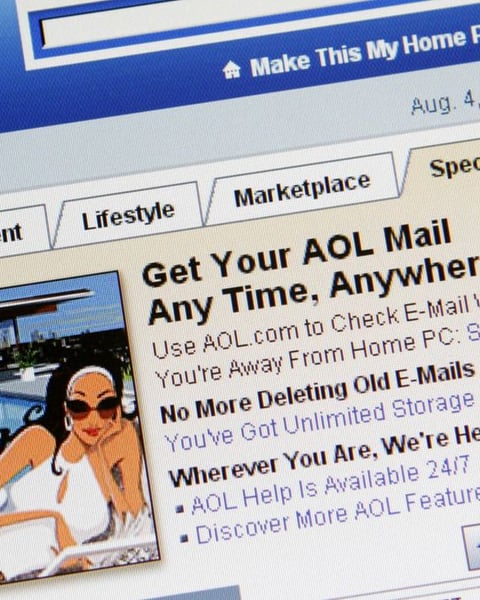 AOL homepage shown on a computer screen in a 2006 file photo, AOL is now owned by Bending Spoons
