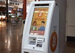 A Bitcoin ATM machine at Northgate Mall in San Rafael, California, February 2026
